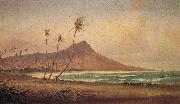 Gideon Jacques Denny Waikiki Beach oil painting artist